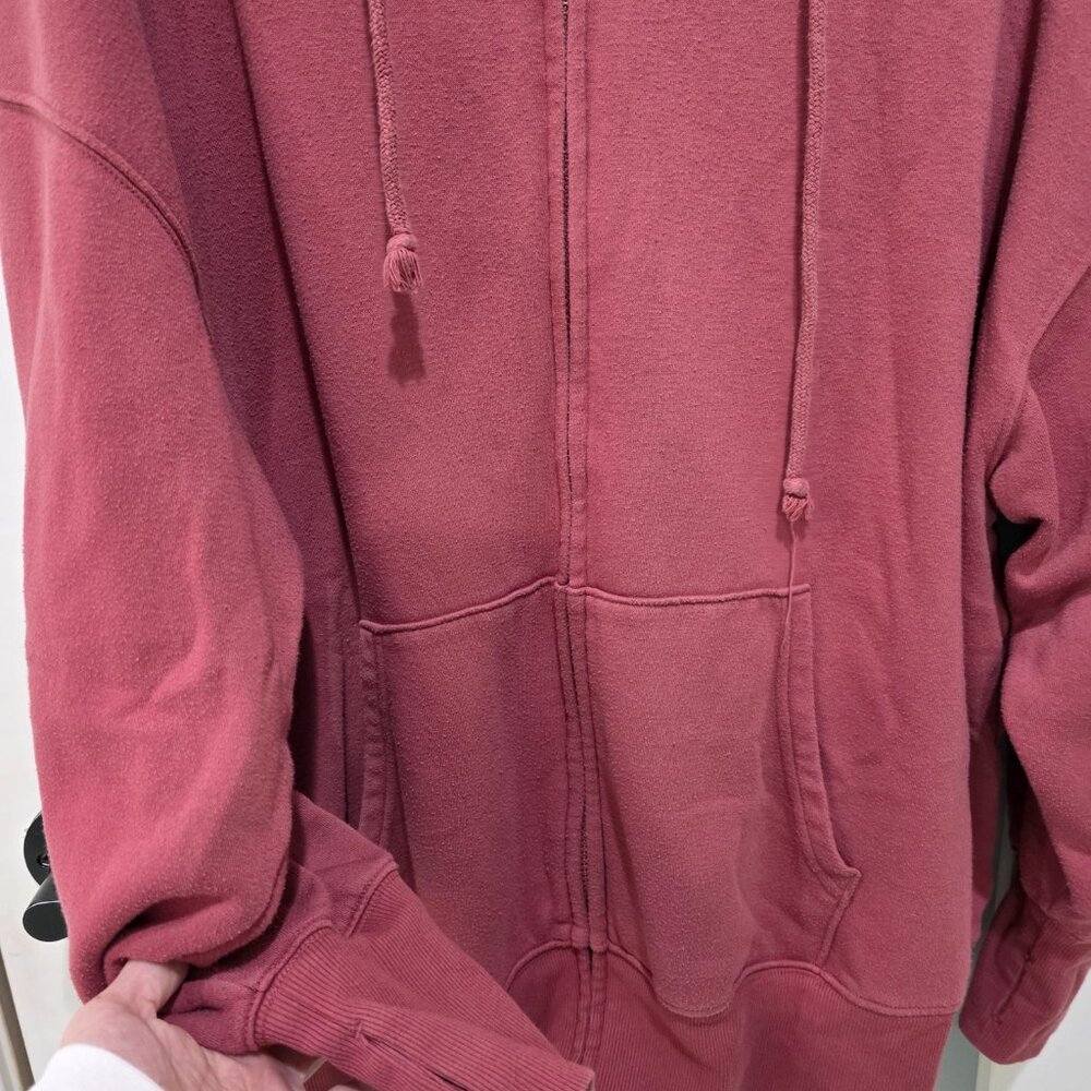 Wild Fable XL Plus Size Pink Zip Up Hoodie Sweatshirt Athleisure Cozy Thumb Hole - Picture 5 of 11